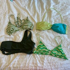 PacSun Green and Blue Bikini Set